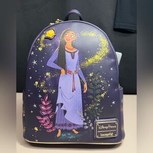 Loungefly Disney Parks Wish Asha & Star Purple Backpack